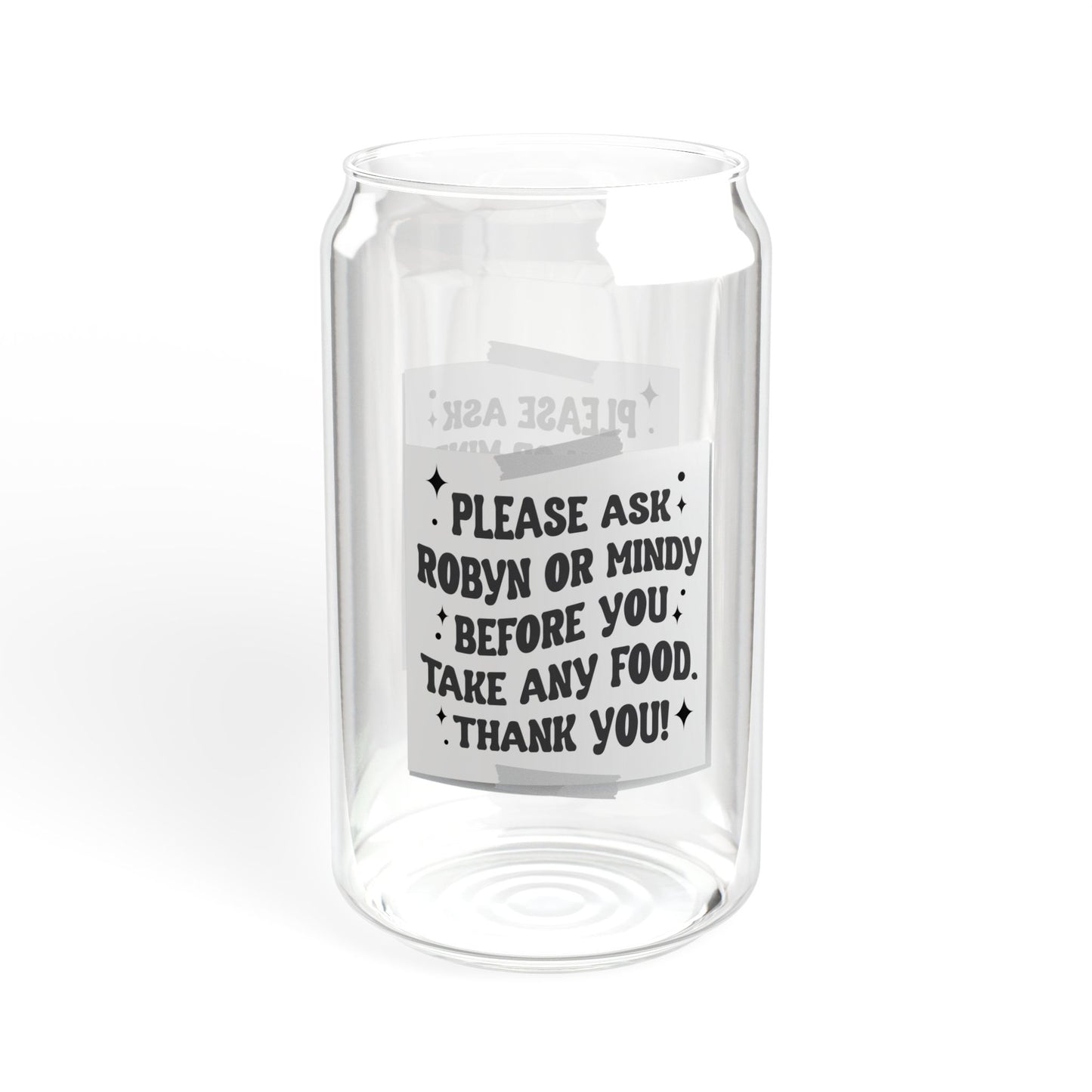 Fridge Note Sipper Glass