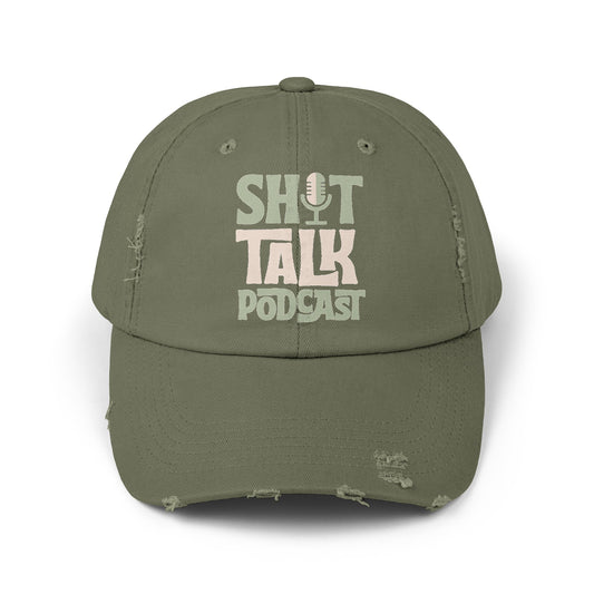 Shit Talk Podcast Logo Distressed Dad Hat