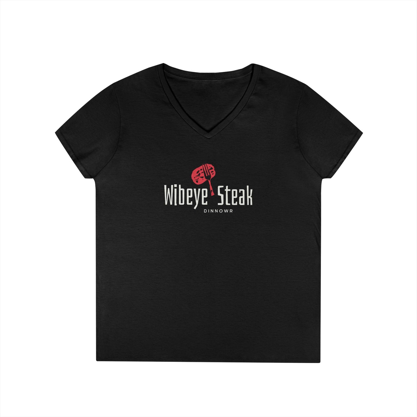 Wibeye Steak Dinnowr Women's V-Neck T-shirt