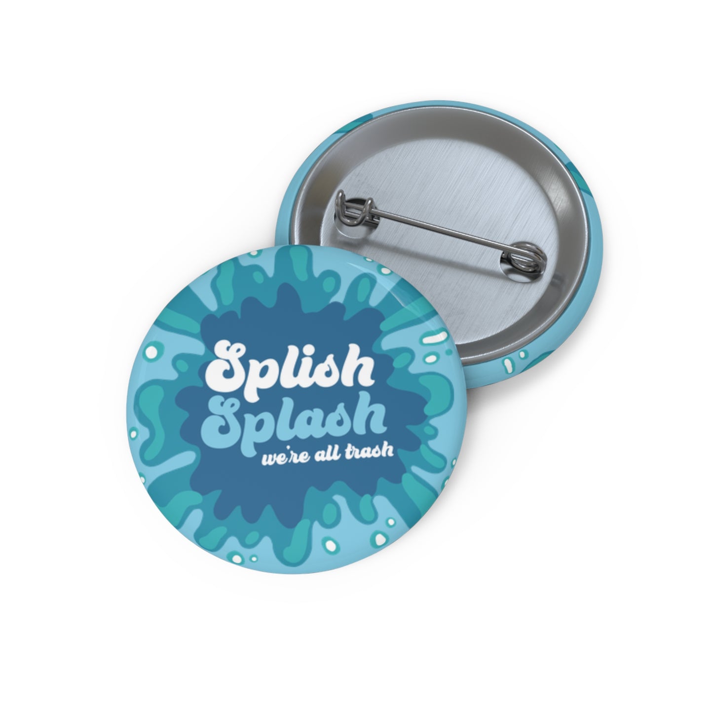 Splish Splash Button Pin