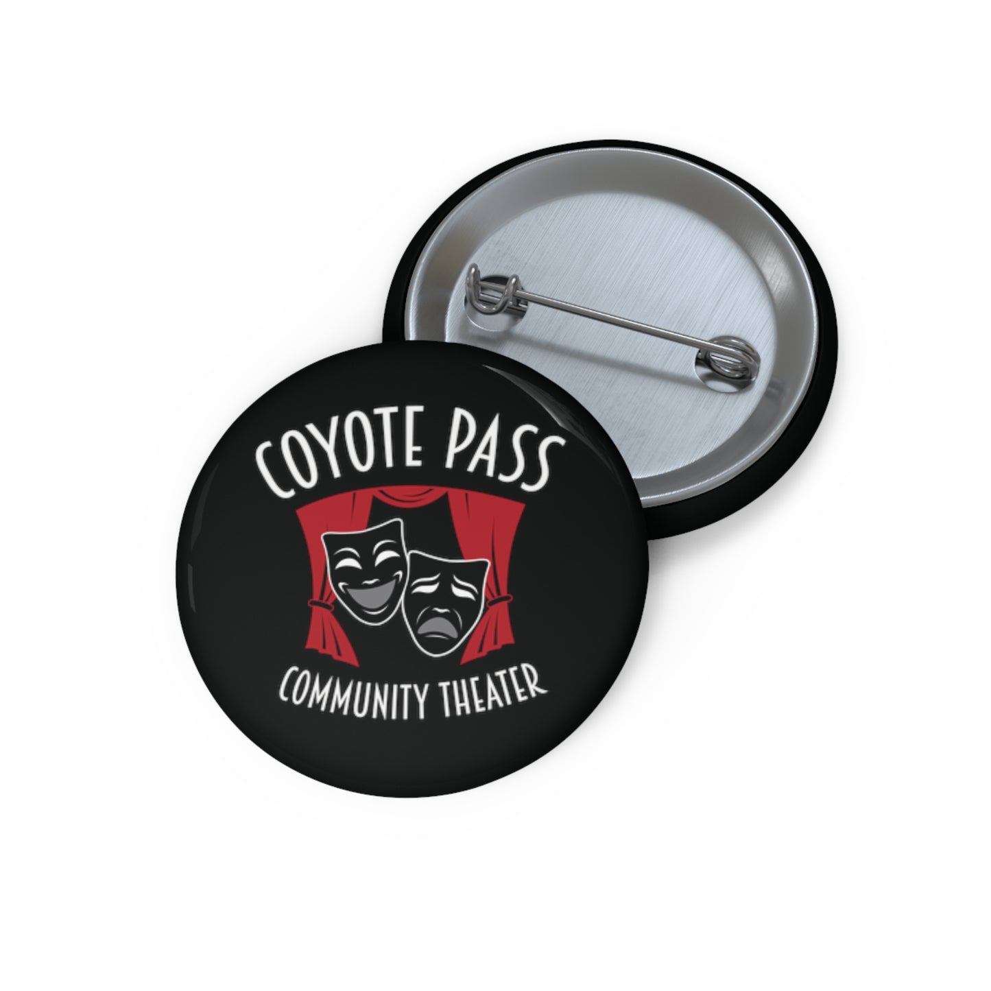 Coyote Pass Community Theater Button Pin