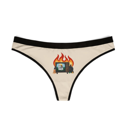 Shit Talk Classic Logo Thong Panties