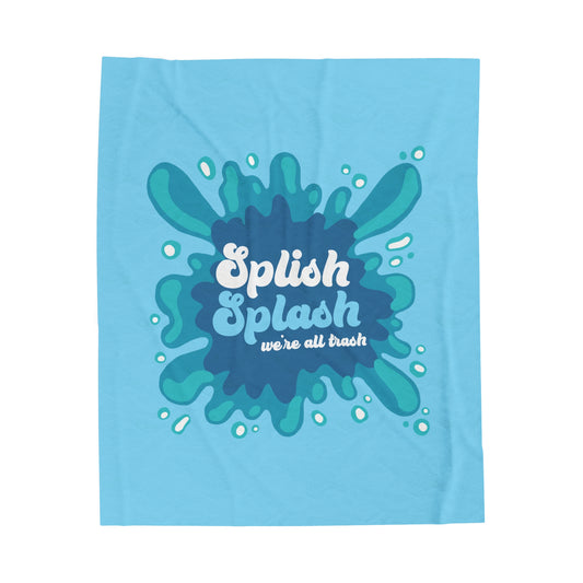 Splish Splash Velveteen Plush Blanket