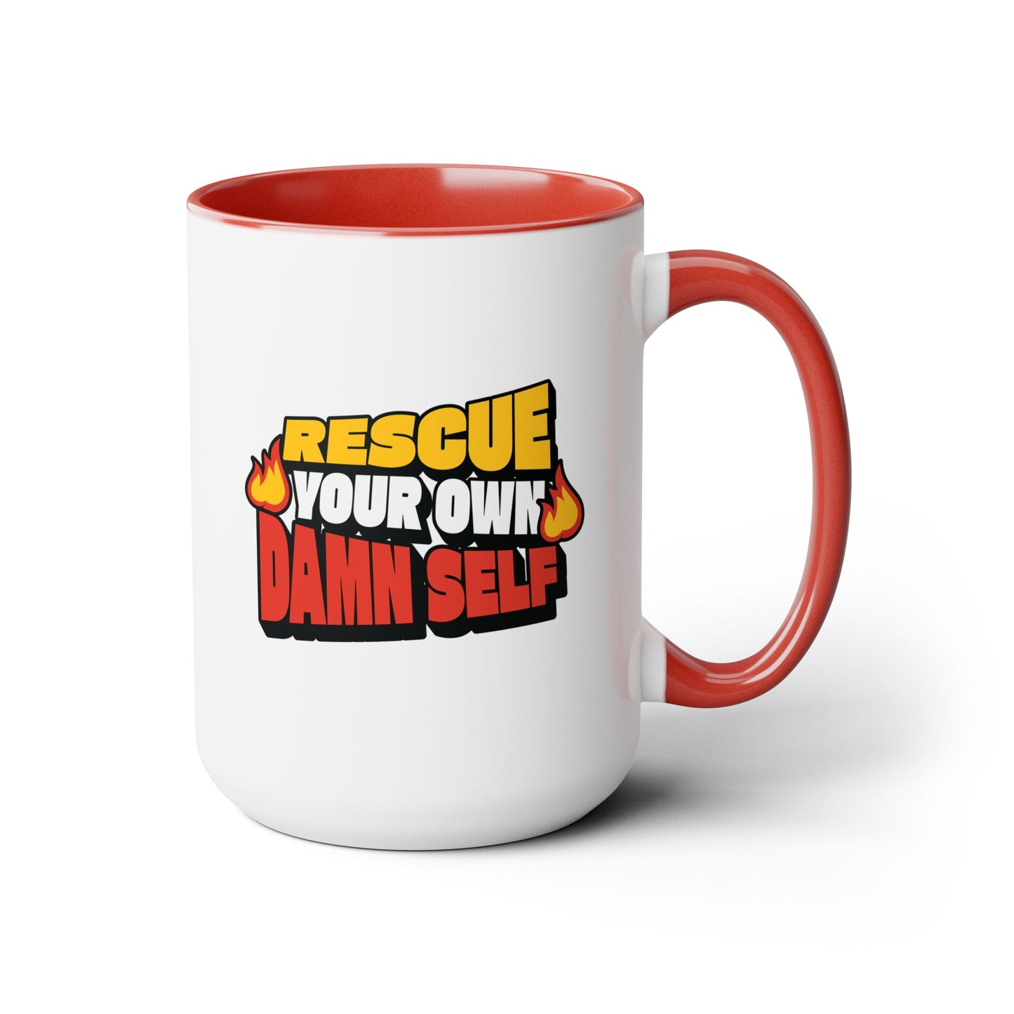 Rescue Your Own Damn Self Mug (Color)