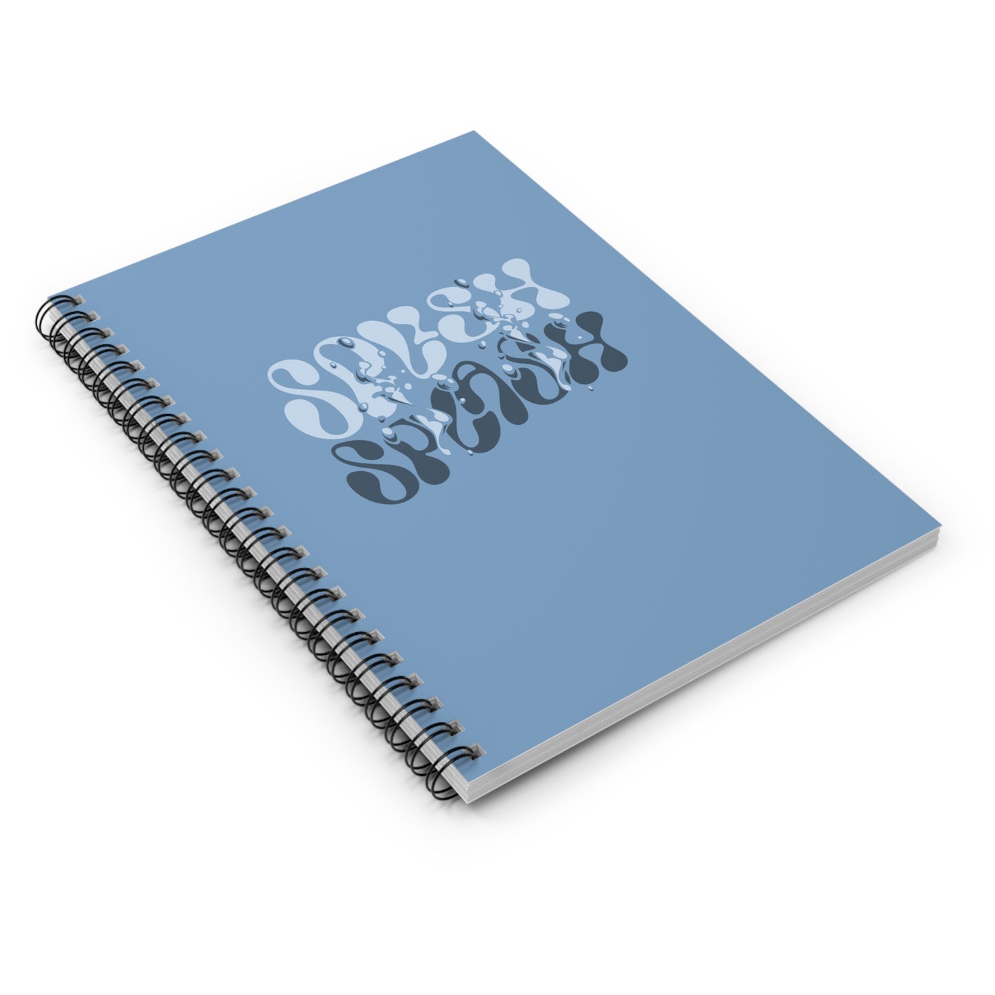 Splish Splash Wavy Spiral Notebook