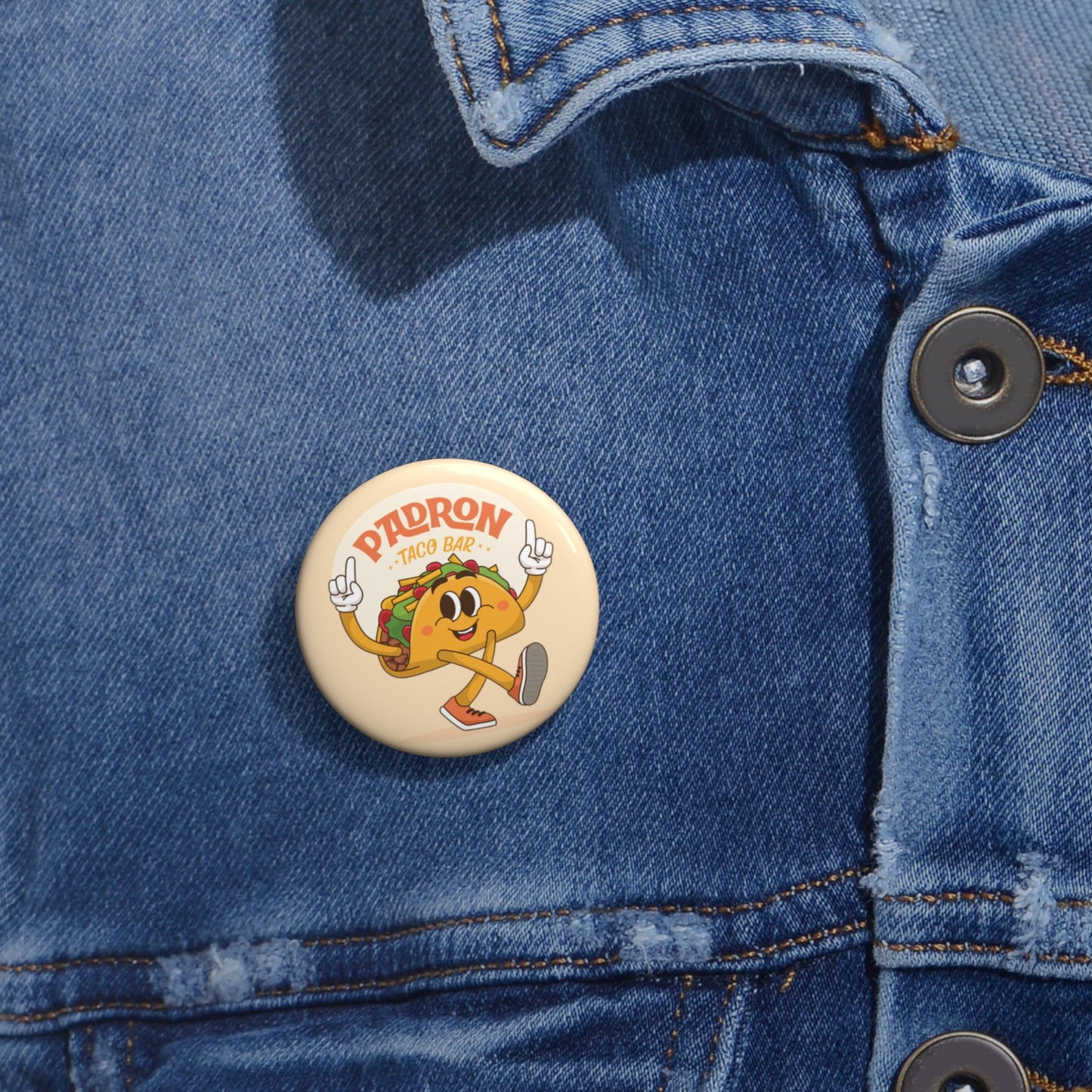 Padron Taco Button Pin