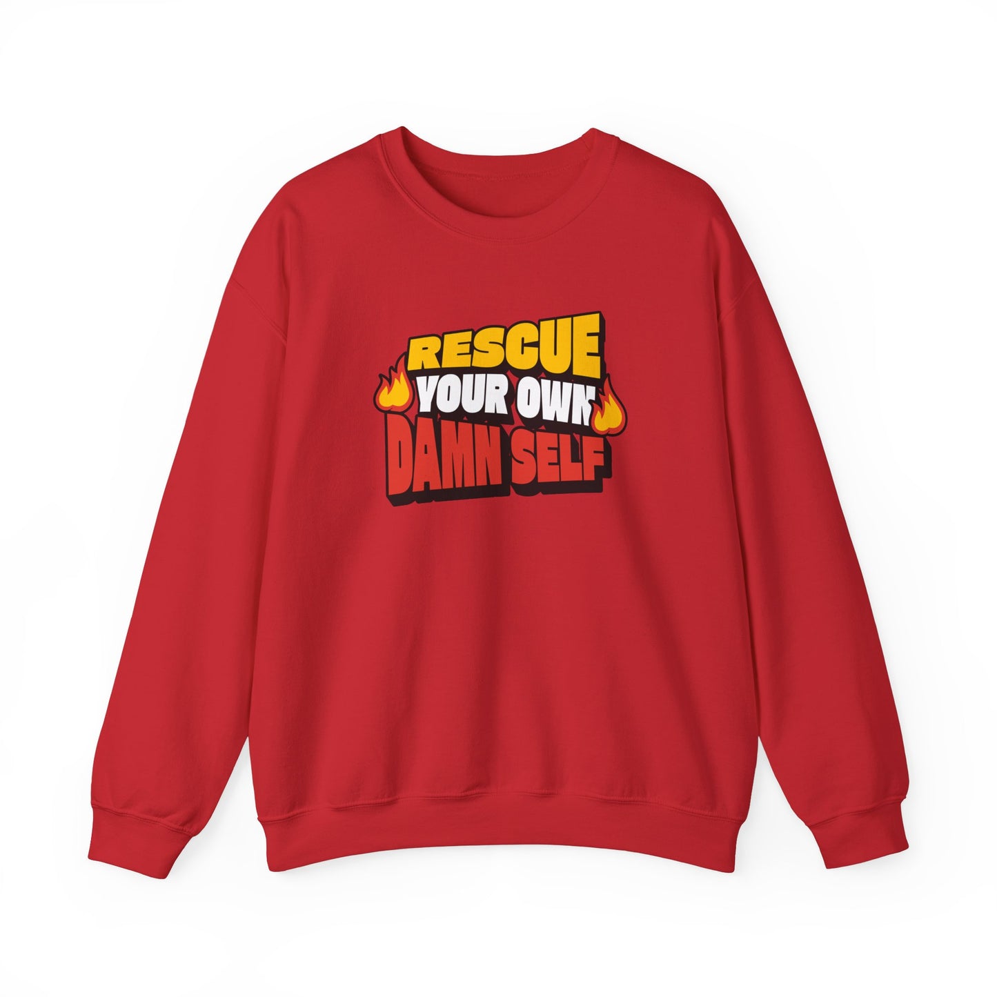 Rescue Your Own Damn Self Crewneck (Color)