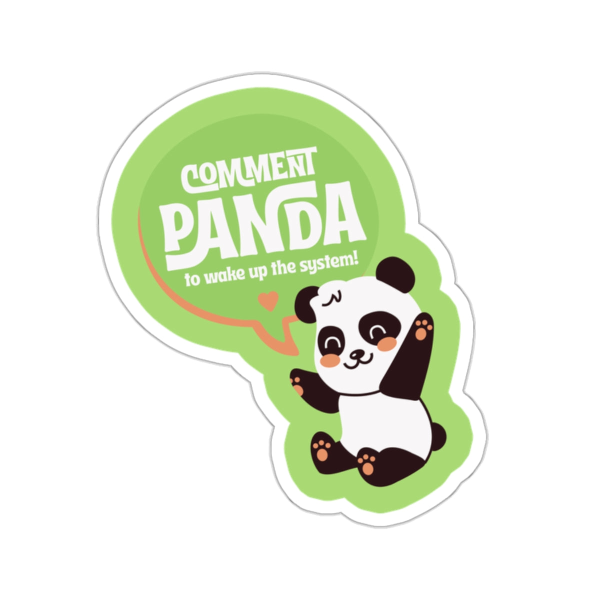 Comment Panda Sticker