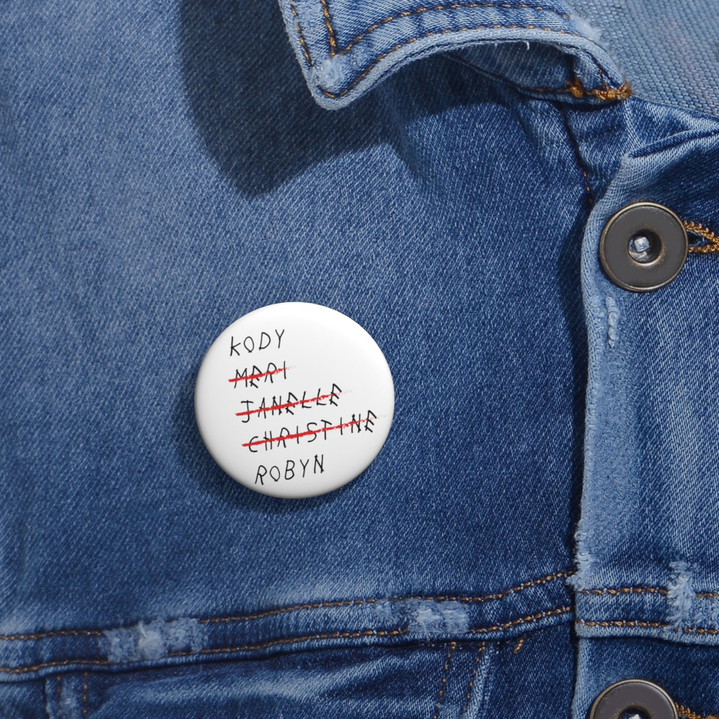 It's Too Late Button Pin