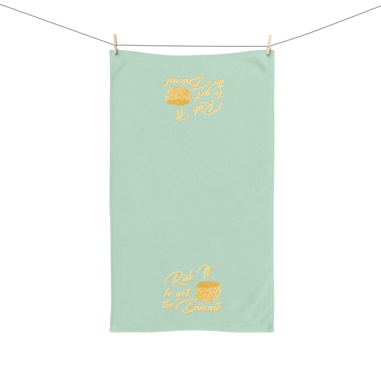 Risk It To Get The Biscuit Hand Towel