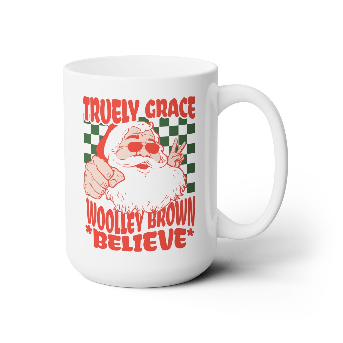 Truely Grace Woolley Brown Believe Retro Mug