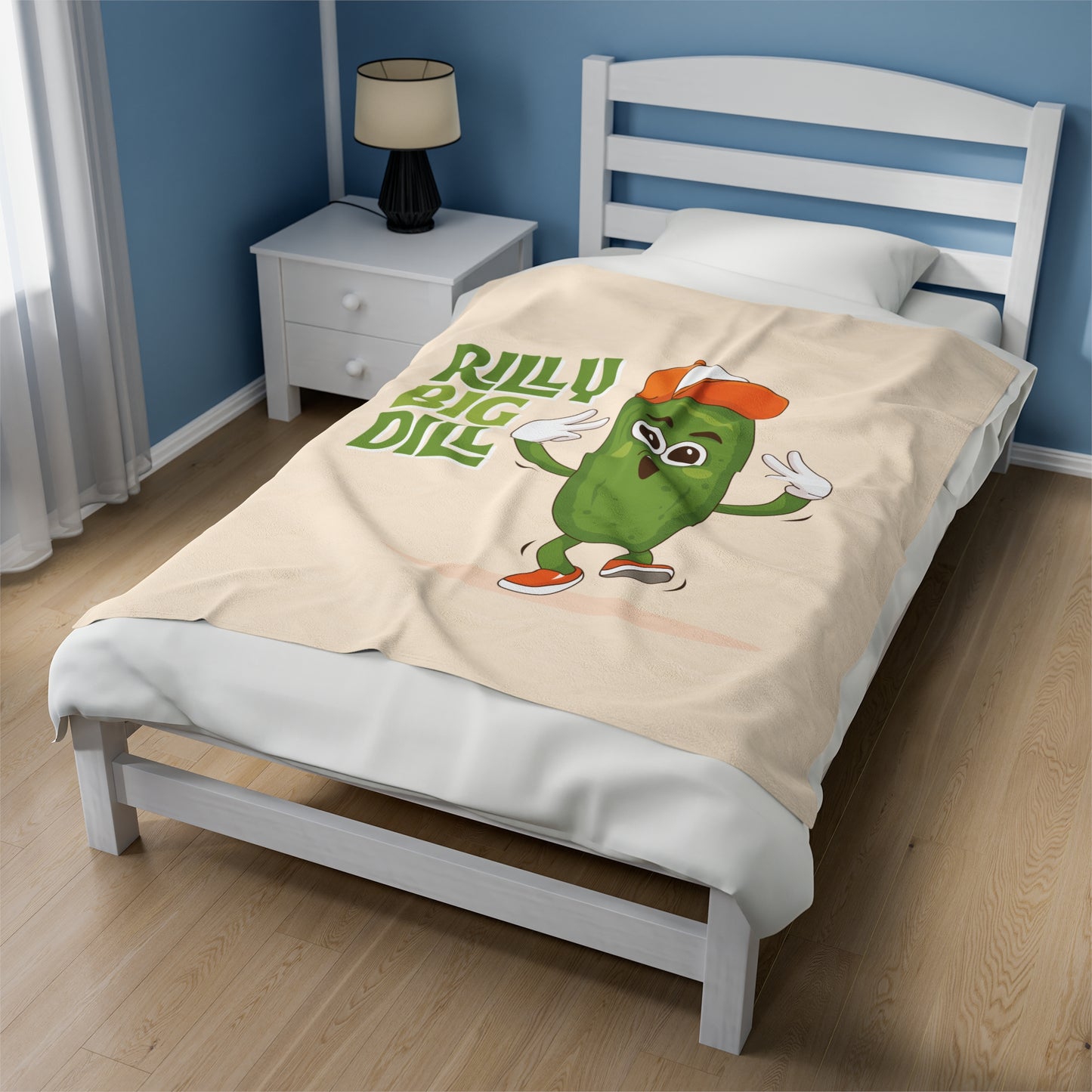 Rilly Big Dill Dude Velveteen Plush Blanket