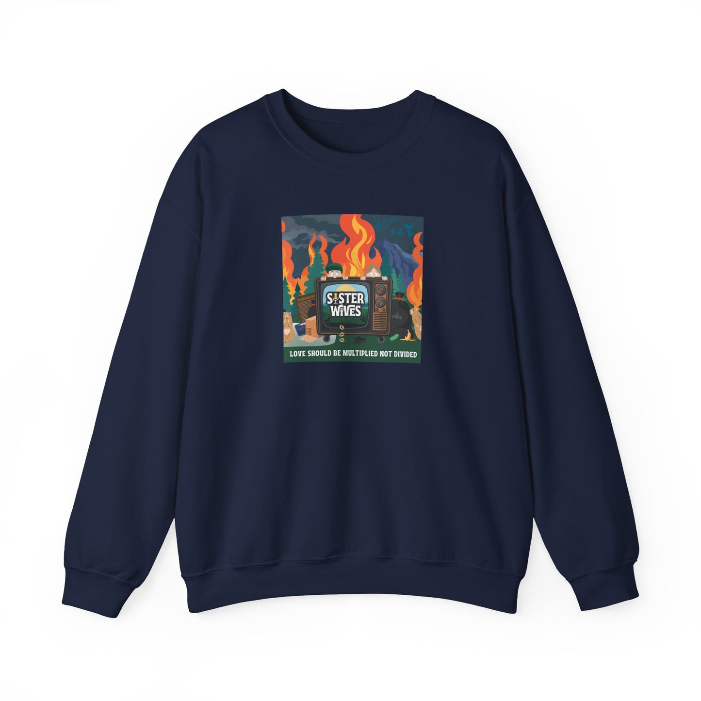 Sister Wives Pod Cover Art Logo Crewneck