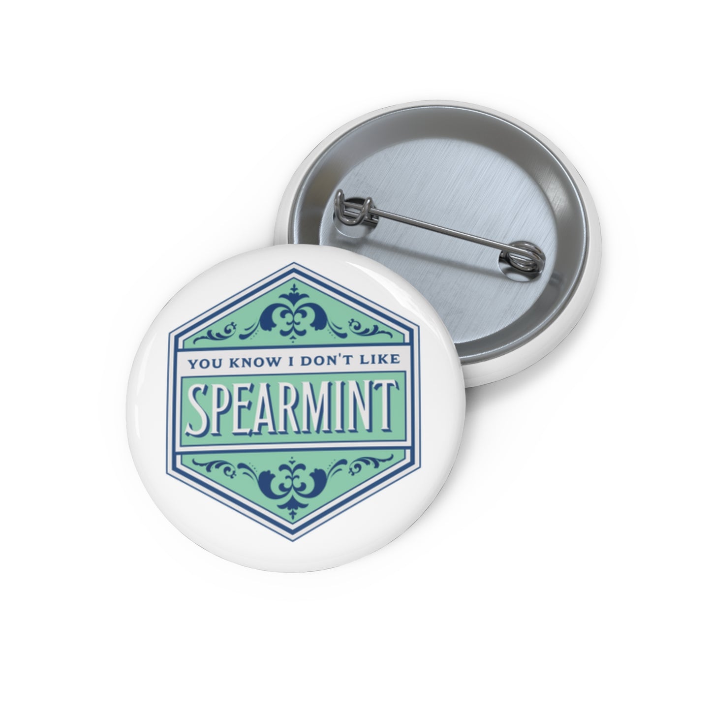 Spearmint Button Pin