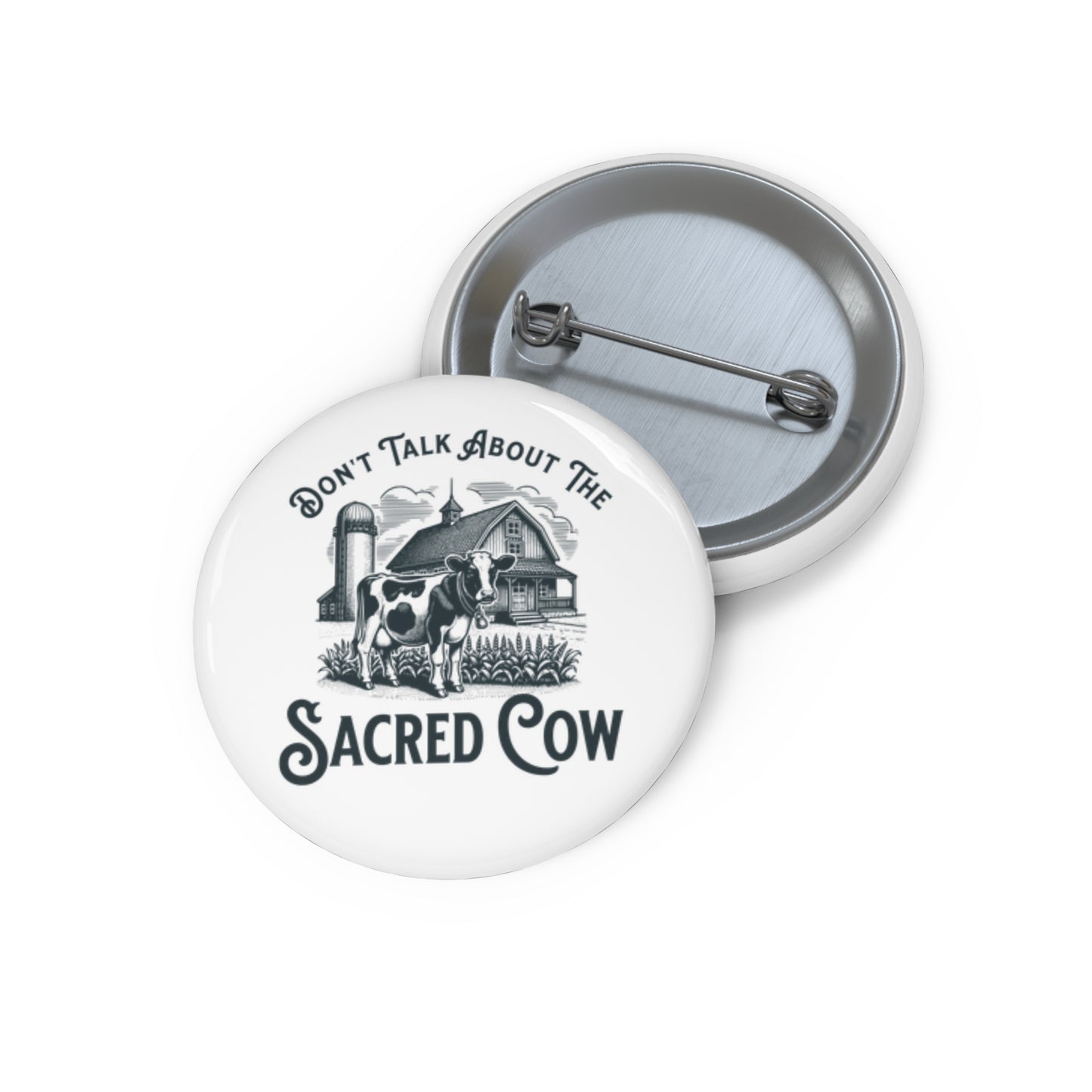 Sacred Cow Button Pin