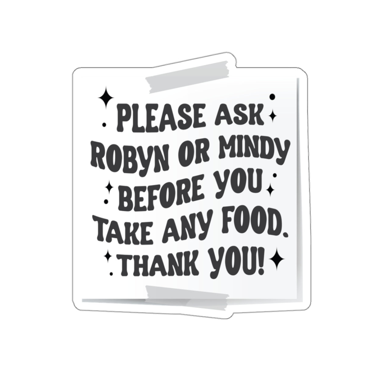 Fridge Note Sticker