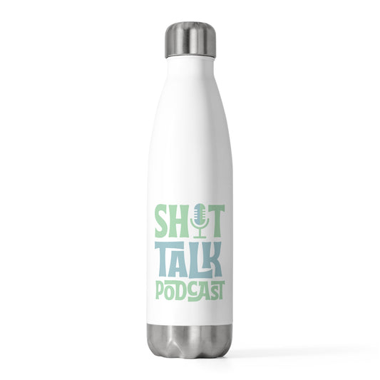 Shit Talk Podcast Water Bottle - Mint/Blue