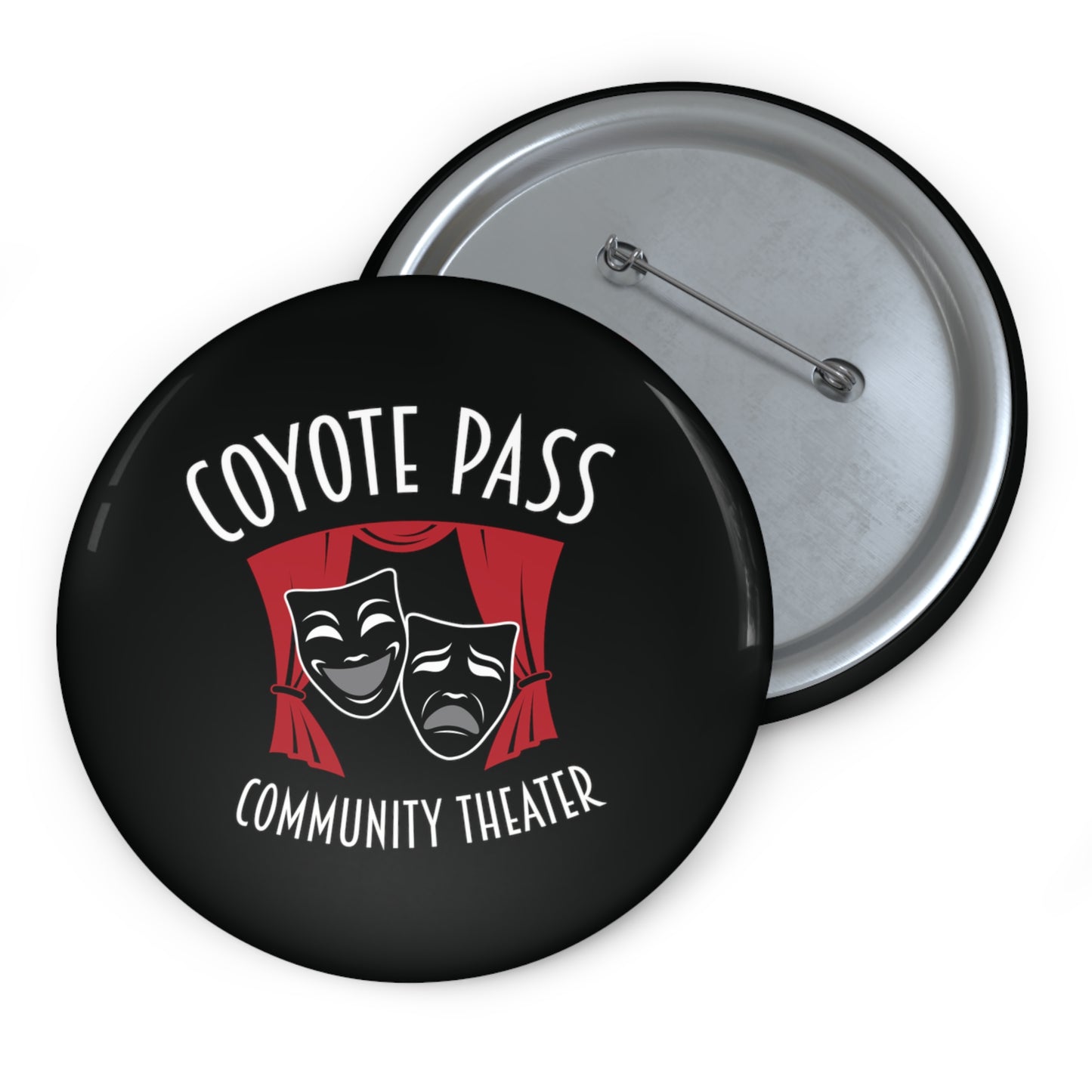 Coyote Pass Community Theater Button Pin