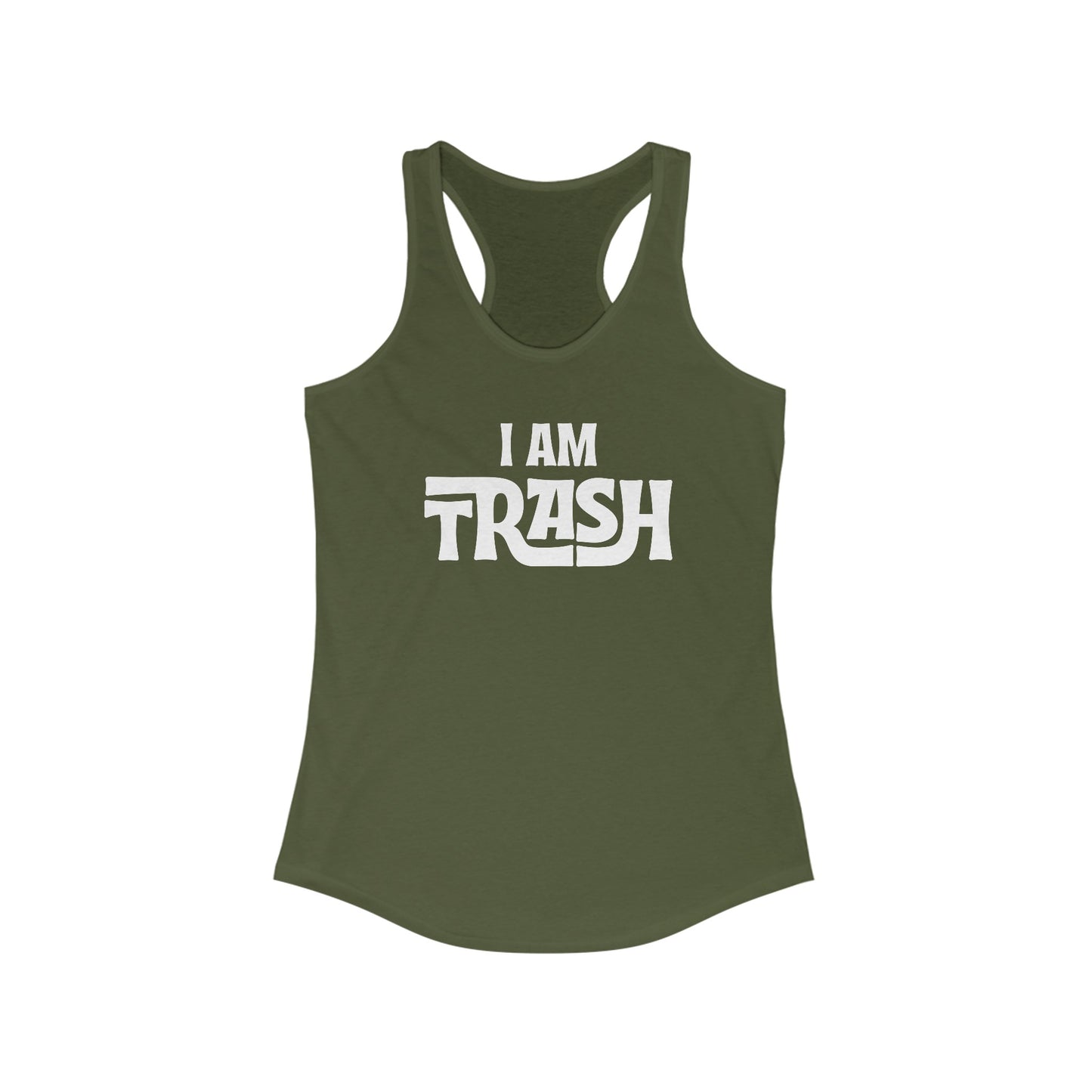 I Am Trash (Neutrals) Women's Racerback Tank