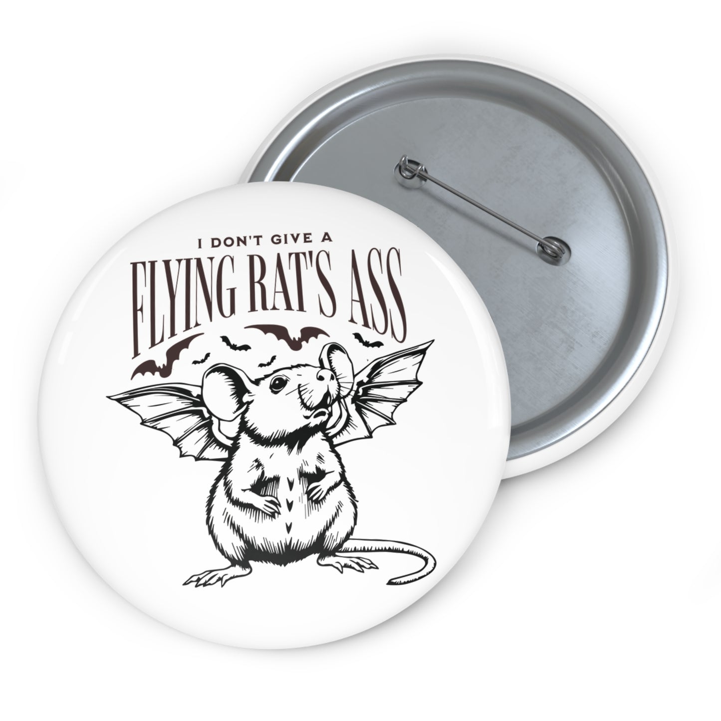 Flying Rat's Ass Button Pin