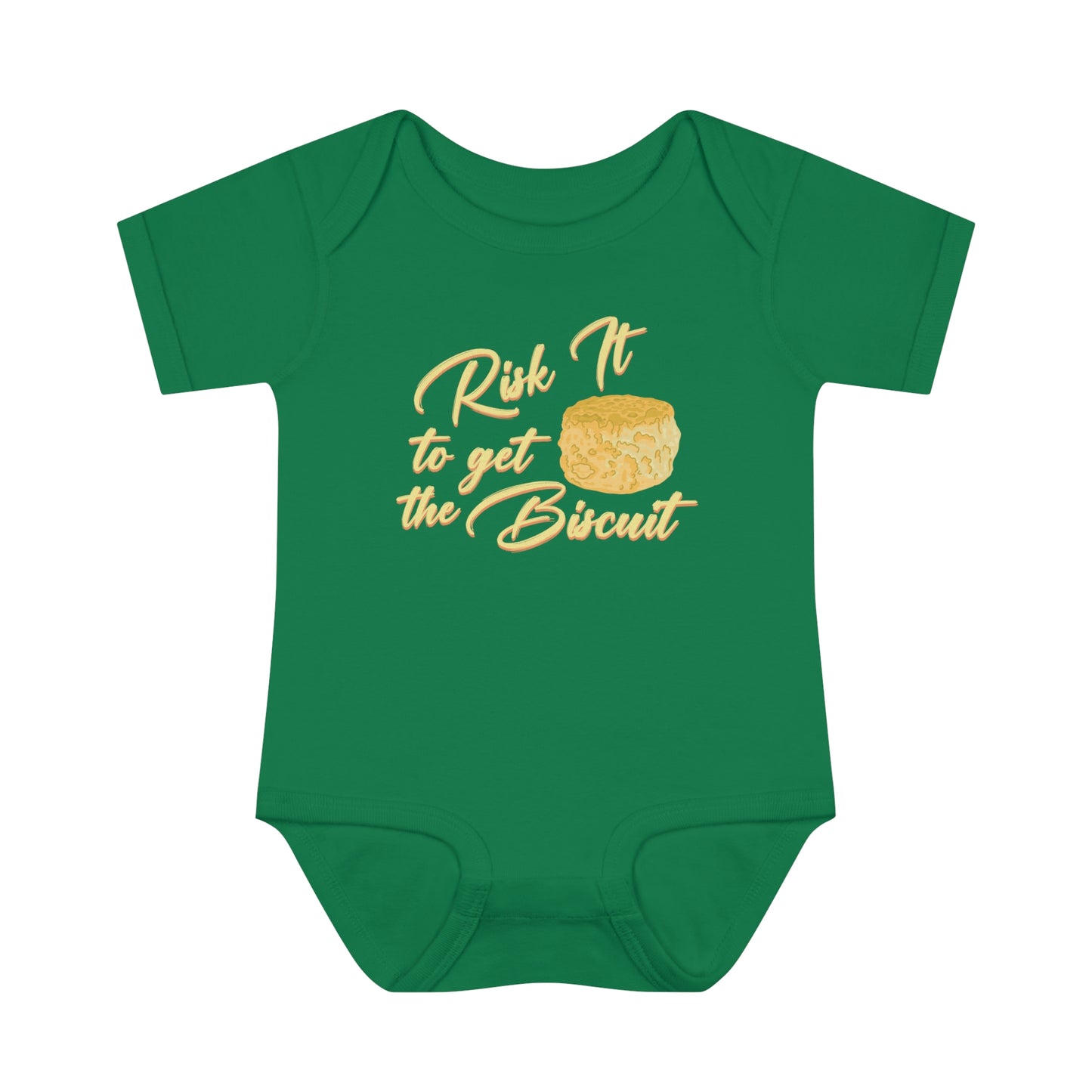 Risk It To Get The Biscuit Baby Bodysuit