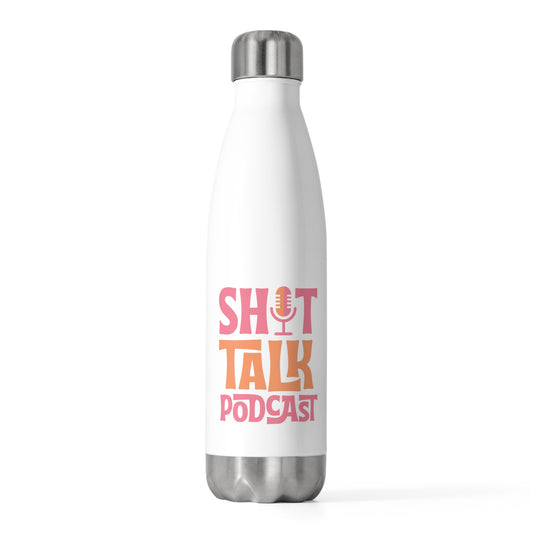 Shit Talk Podcast Water Bottle - Pink/Orange