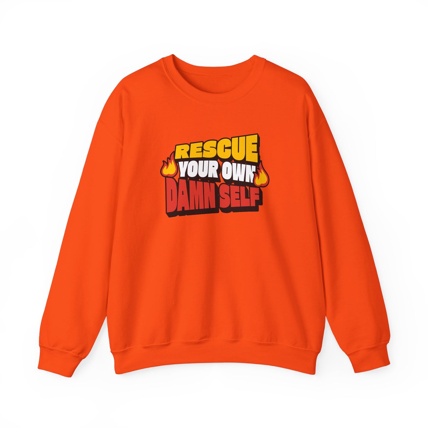 Rescue Your Own Damn Self Crewneck (Color)