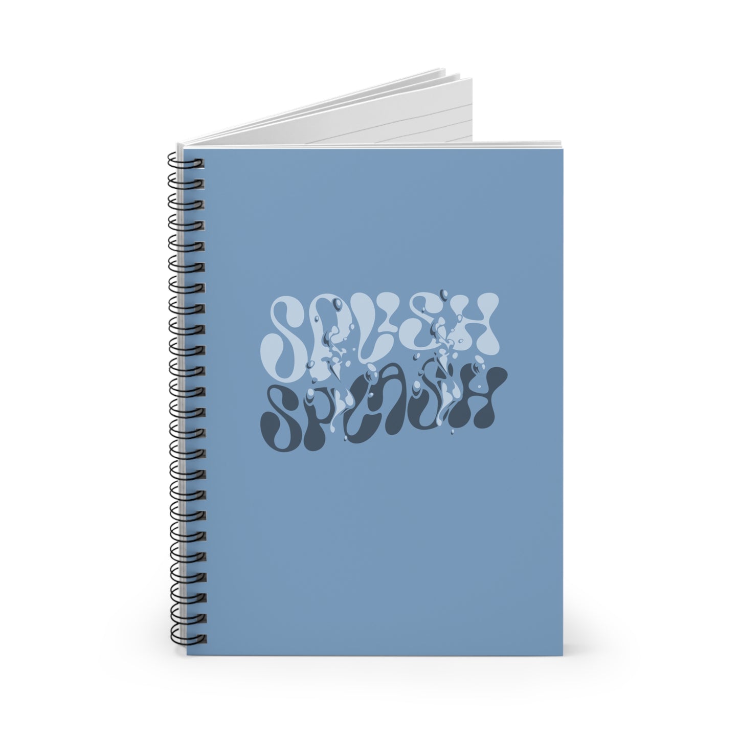 Splish Splash Wavy Spiral Notebook