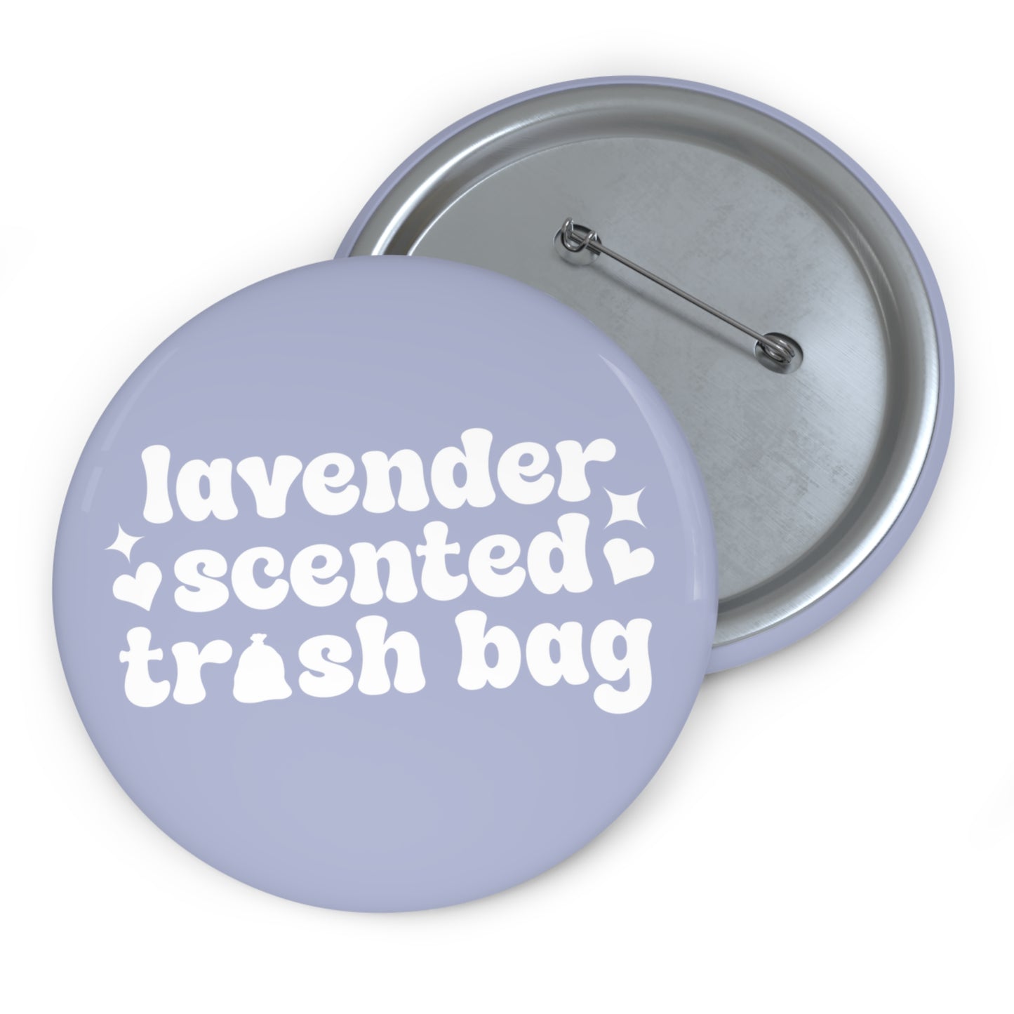 Lavender Scented Trash Bag Button Pin