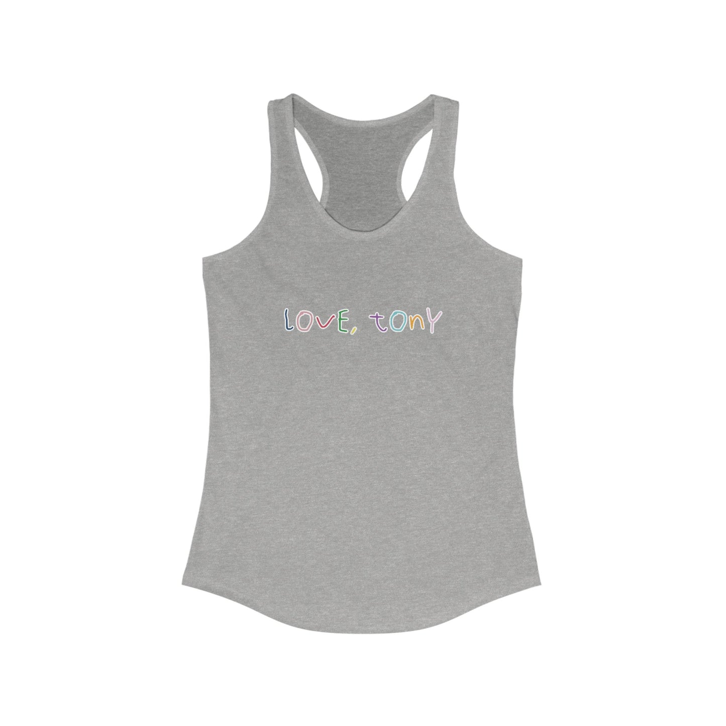 Love, Tony Women's Racerback Tank