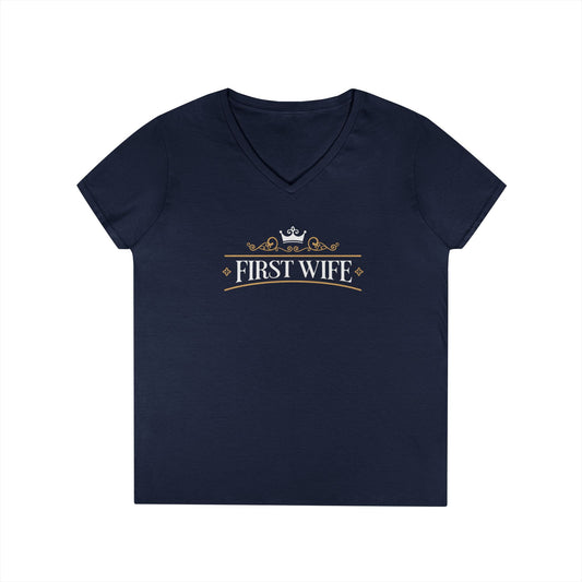 First Wife Women's V-Neck T-shirt