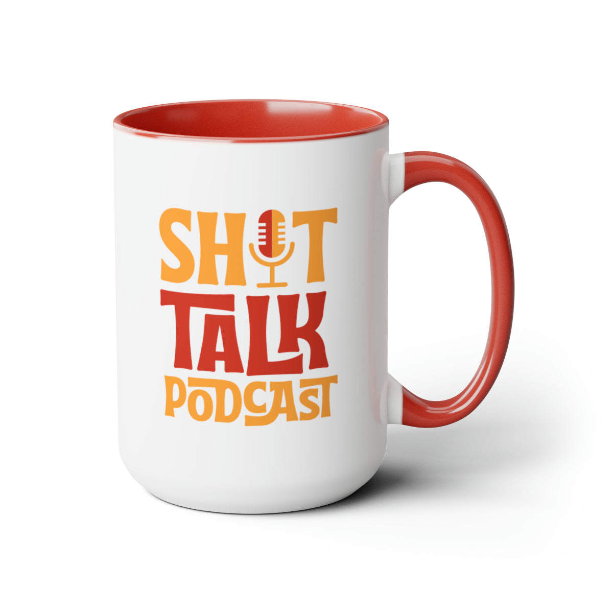 Shit Talk Podcast Logo Mug (Red/Orange)