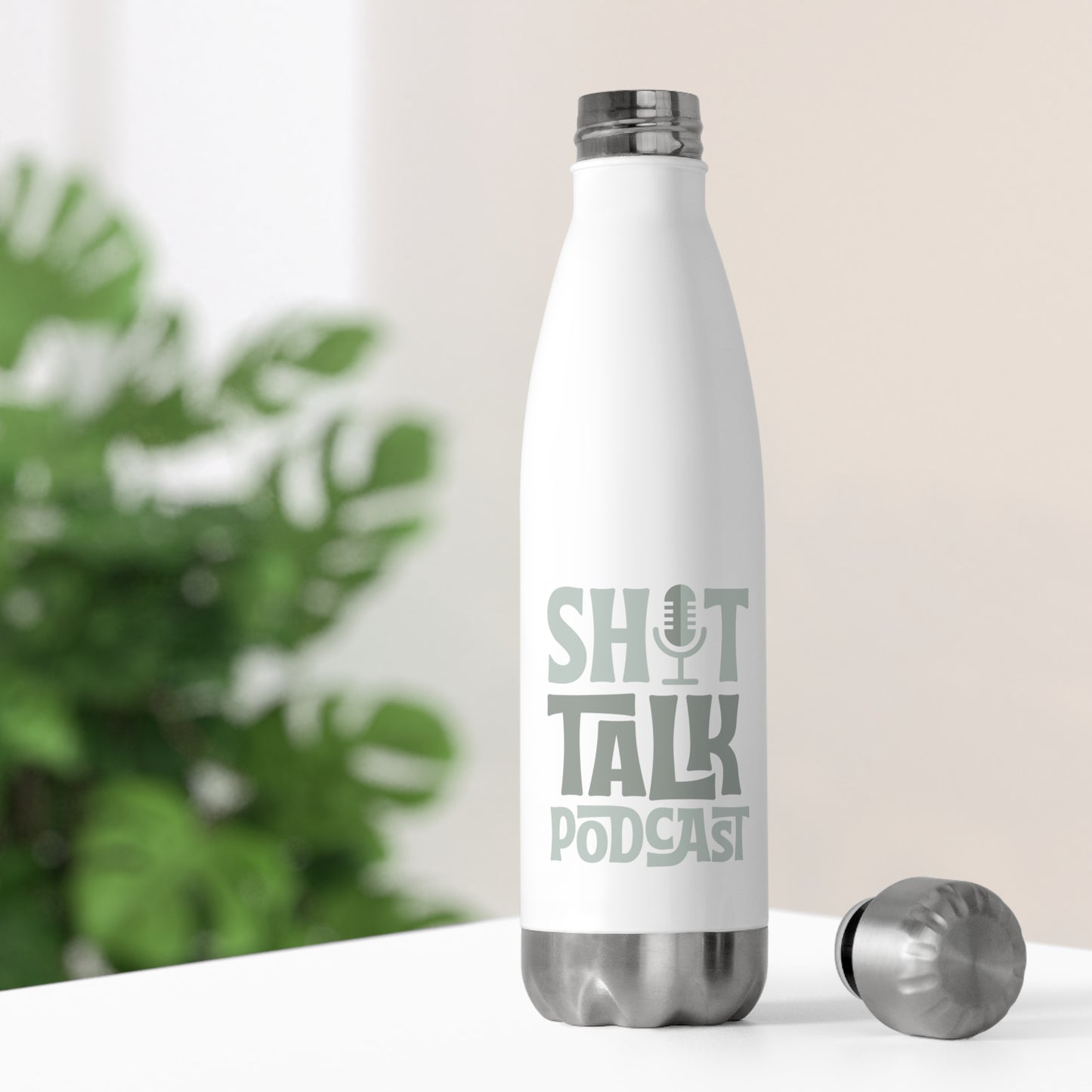 Shit Talk Podcast Water Bottle - Gray Tones