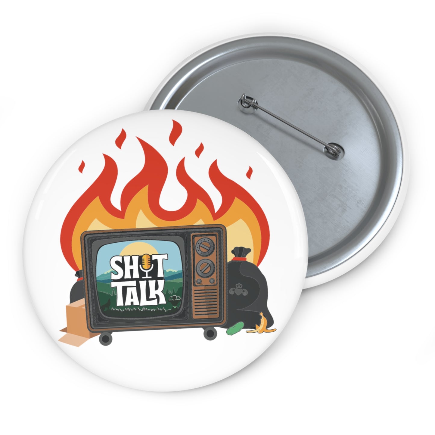 Shit Talk Classic Logo Button Pin