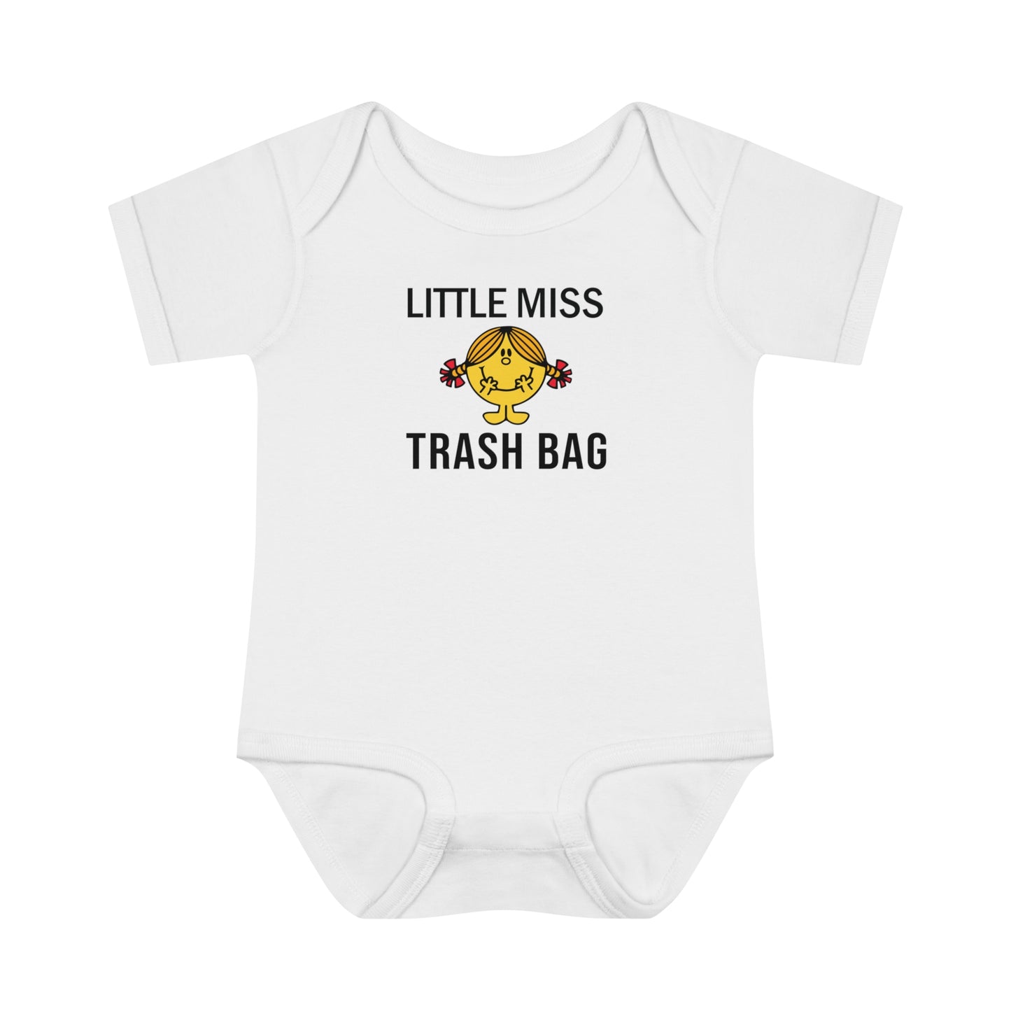 Little Miss Trash Bag Baby Bodysuit