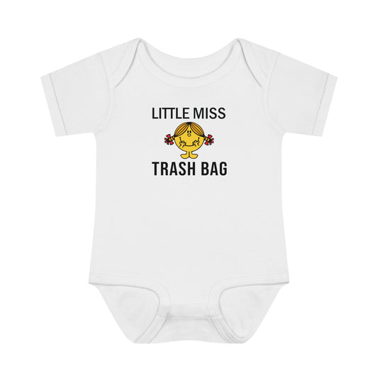 Little Miss Trash Bag Baby Bodysuit