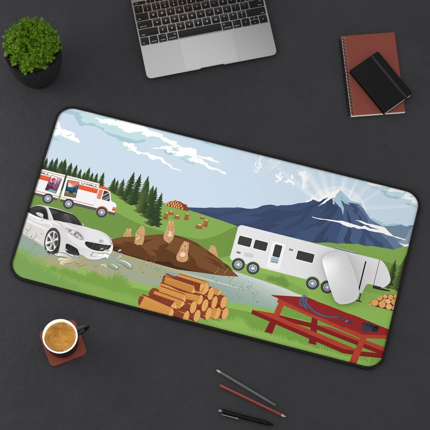 Oversized Desk Mat - Coyote Pass