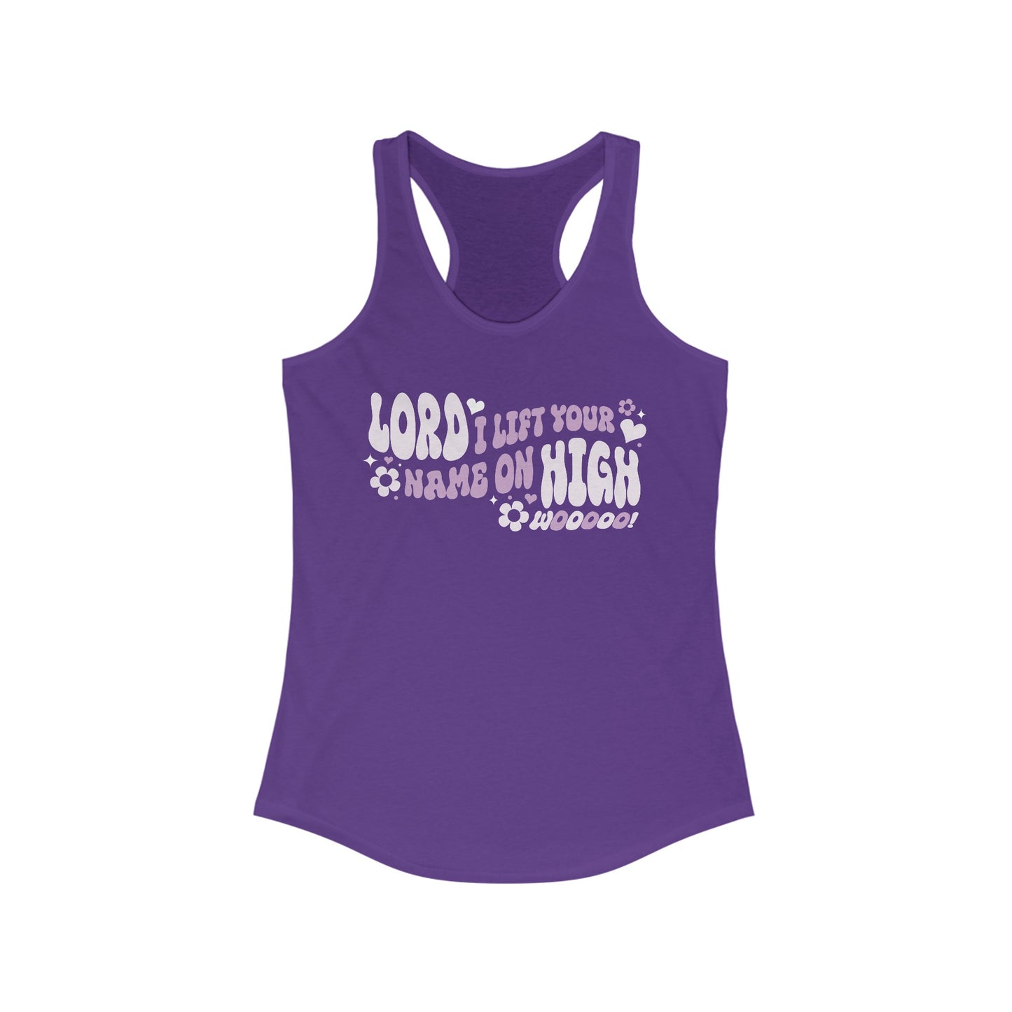 Lord I Lift Your Name on High Women's Racerback Tank