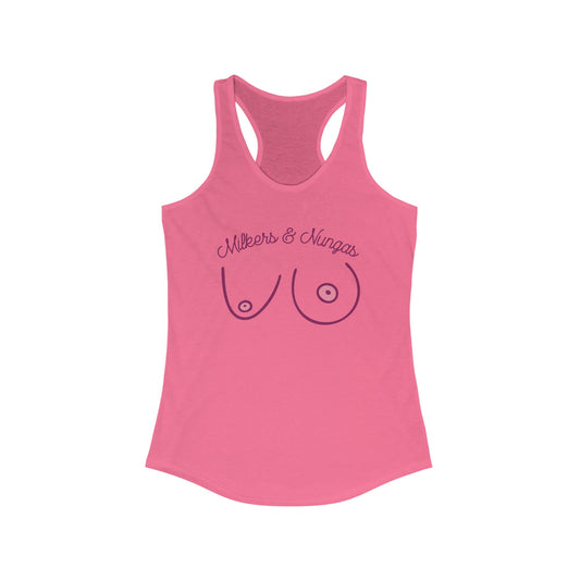 Milkers & Nungas Women's Racerback Tank