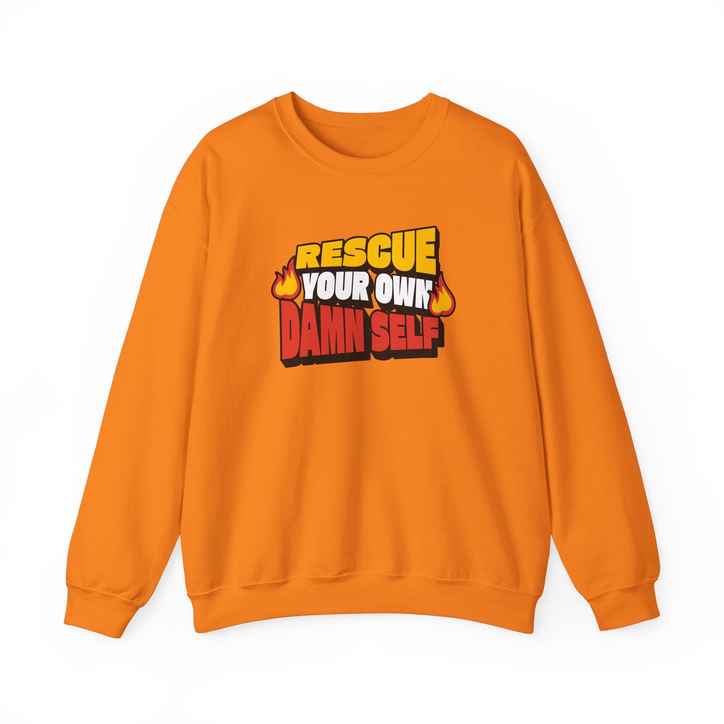 Rescue Your Own Damn Self Crewneck (Color)