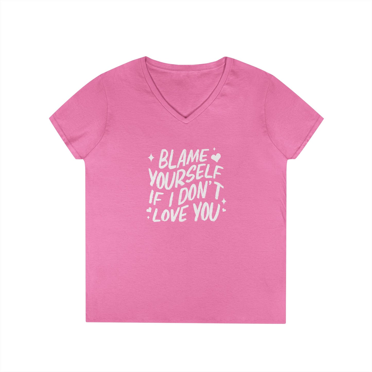 Blame Yourself Women's V-Neck T-shirt