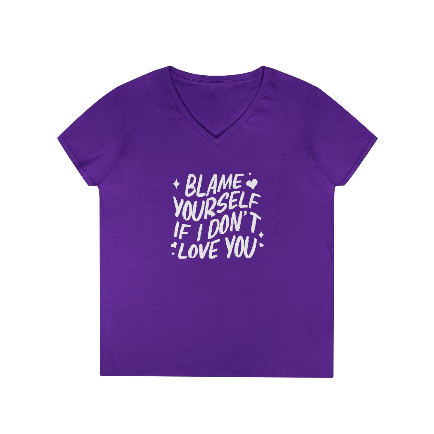 Blame Yourself Women's V-Neck T-shirt