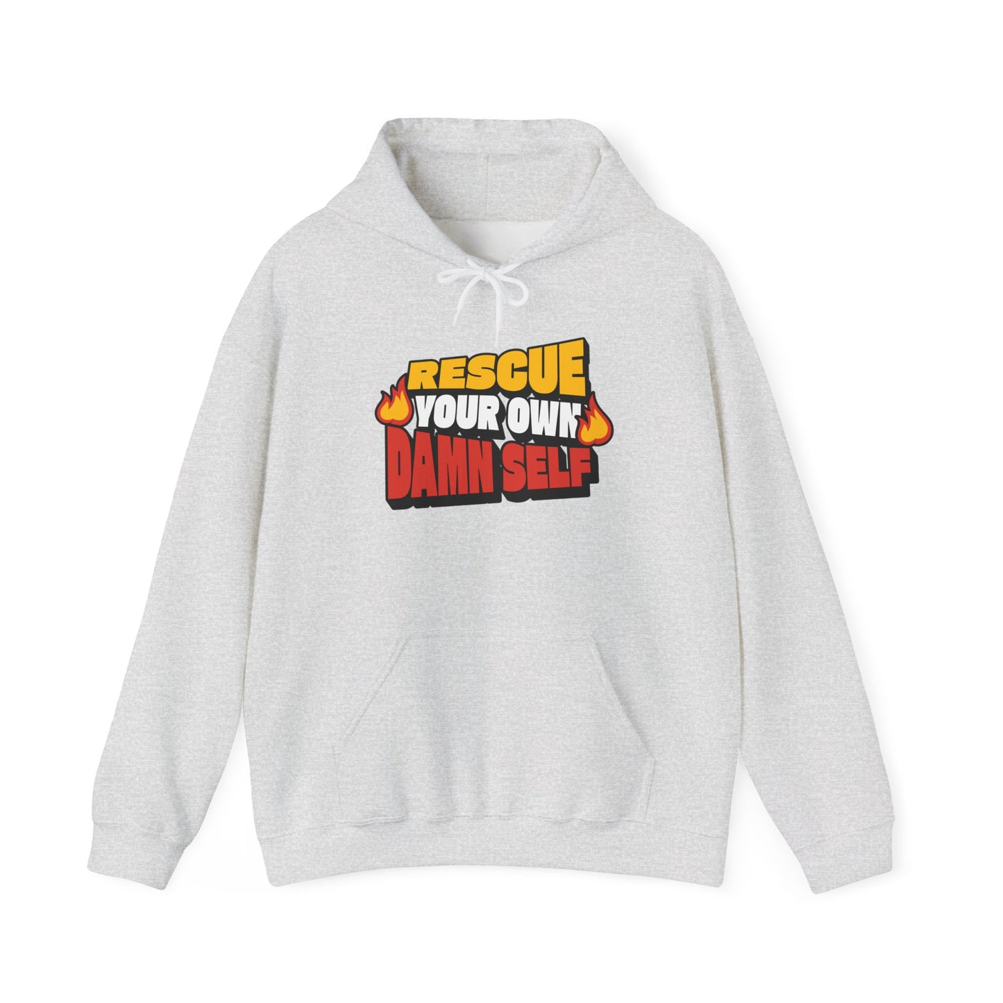 Rescue Your Own Damn Self Hoodie (Color)