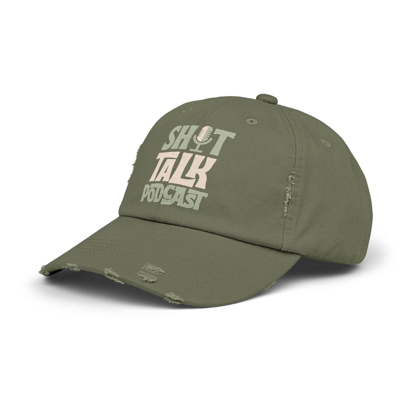 Shit Talk Podcast Logo Distressed Dad Hat