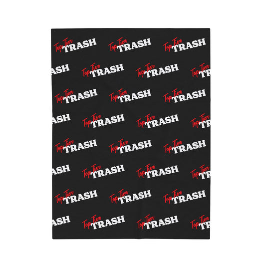 Top Tier Trash Velveteen Plush Blanket