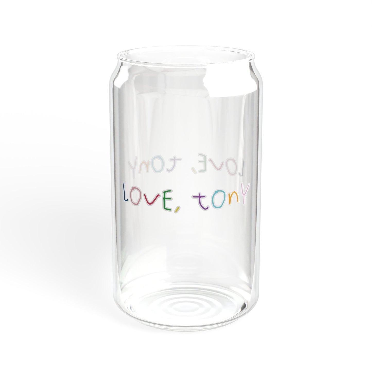 Love, Tony Sipper Glass