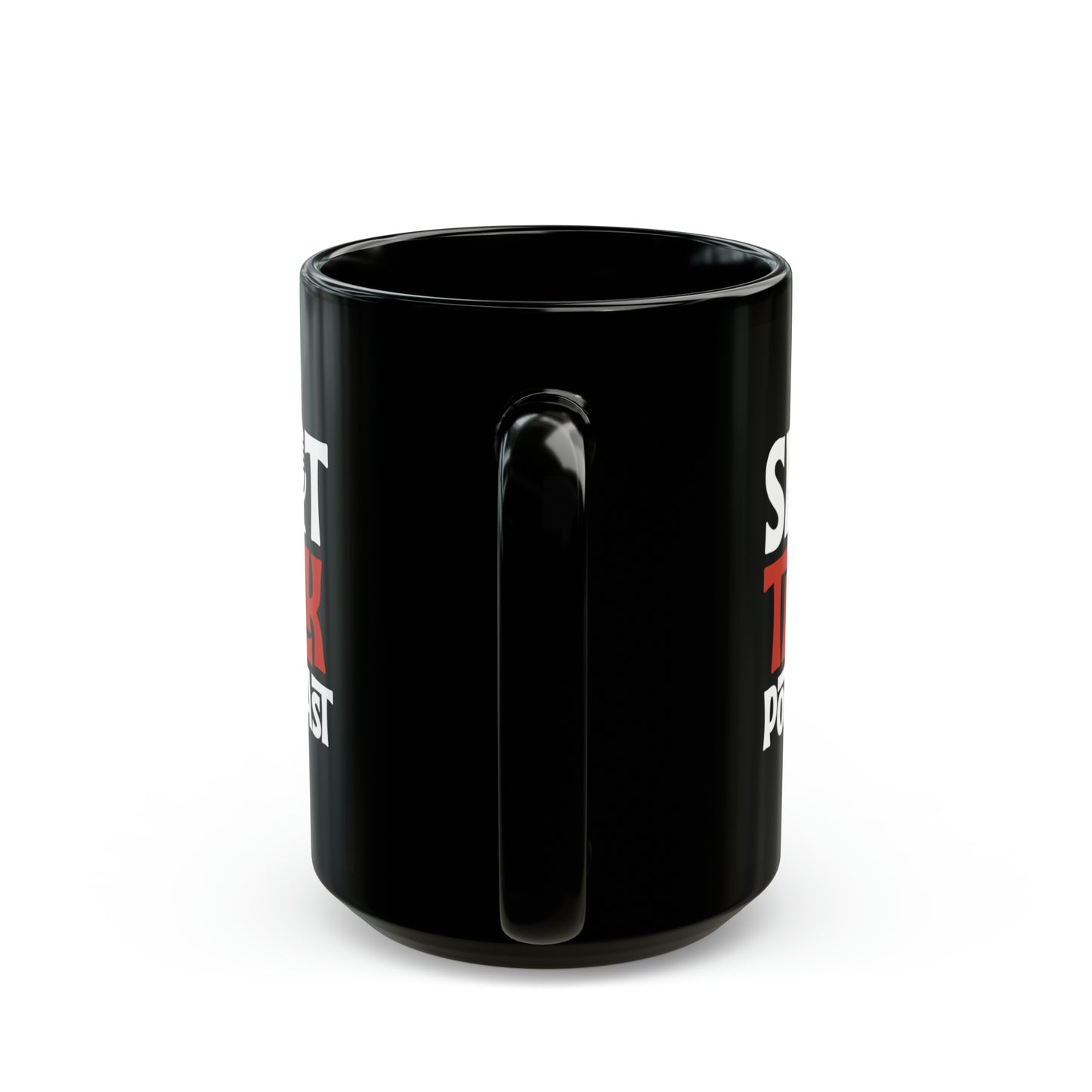 Shit Talk Podcast Logo Mug (Black/Red)