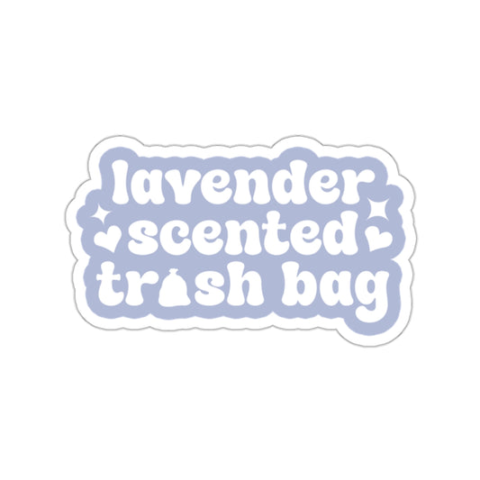 Lavender Scented Trash Bag Sticker