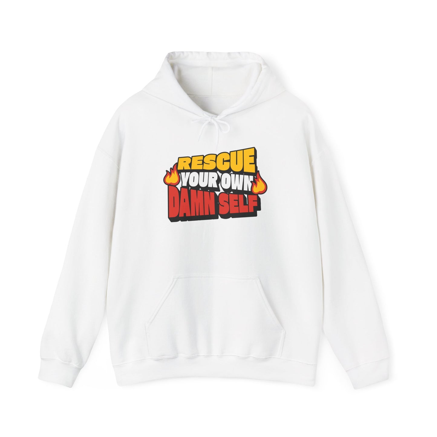 Rescue Your Own Damn Self Hoodie (Color)