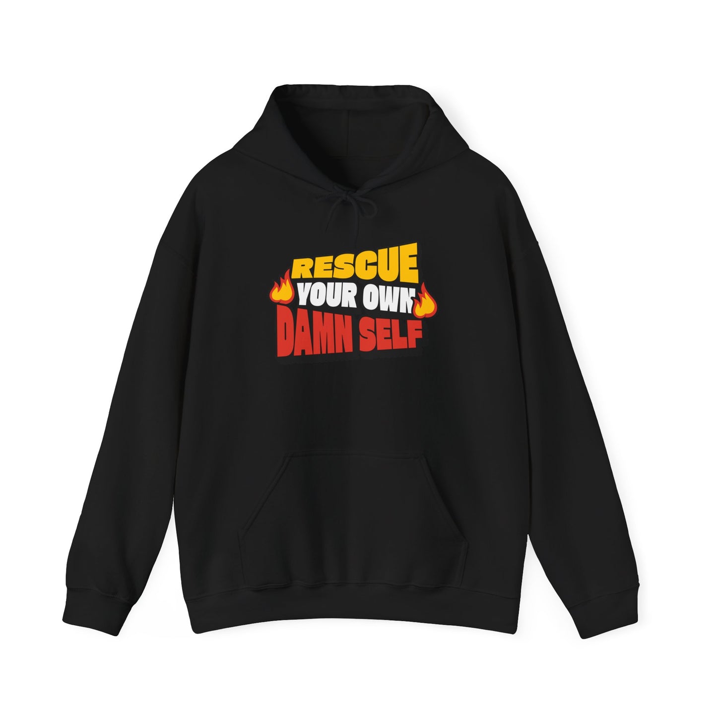 Rescue Your Own Damn Self Hoodie (Color)